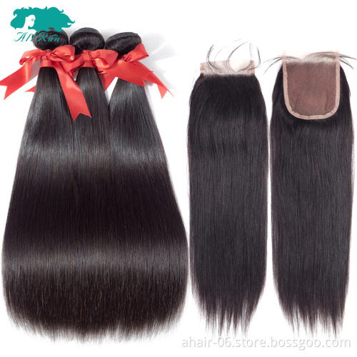 Wholesale virgin brazilian hair bundles with closure